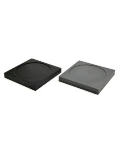 Ice Melting Plates with Depression, 1 Aluminum Plate, 1 Plastic Foam Plate