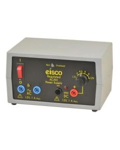 EISCO Power Supply - Regulated AC/DC 12V - 1A
