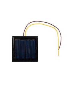 Solar Cell with Wires, 2 Inch - 2 Volt DC, 130mA - Polycrystalline - For Educational Purposes - Eisco Labs