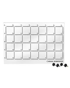 Magnetic Back Board - Includes 4 Screw Mounts - For use with Visual Science Experiment Systems - Visual Scientifics by Eisco