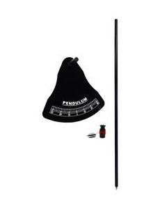 Pendulum Kit - Experiment Components Only - Useful in Studying Energy, Force & Motion - Protractor Board, Nylon Cord & Bob, Cord Lock & Support Rod - (No Base) - Visual Scientifics by Eisco