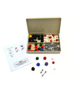Molecular Model Kit (127 Pieces), Introduction Kit, Inorganic Chemistry, Single and Double Covalent Bonds, Long Flexible Links, Short Links Includes Short Link Removing Tool - Case Included - Eisco La