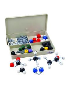 Organic Chemistry Molecular Model Set, 114 Pieces - 50 Atoms & 64 Links - Includes 4 Compartment Storage Box - Eisco Labs