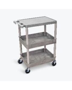 Flat Top and Tub Middle/Bottom Shelf Cart