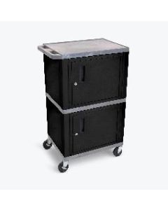 42"H Tuffy AV Cart - Double Cabinet