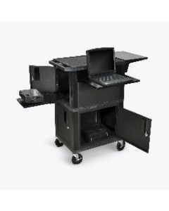 41"H Ultimate Presentation Station with Cabinets