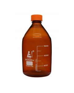 Eisco Labs 2000ml Amber Reagent Bottle with Screw Cap