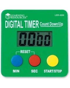 Learning Resources Digital Timer, Count Down/Up, Displays Seconds/Minutes