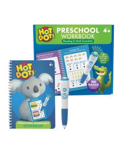 Hot Dots® Preschool Essentials Reading & Math Workbook