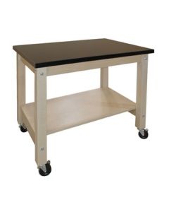 Hann SAB-2436P Mobile Demonstration Cart With High Pressure Laminate Top 24 x 36-Hard Maple