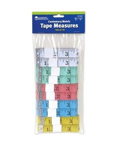 Customary/Metric Tape Measures, Set of 10 