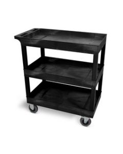 32" x 18" Cart - Three-Tub Shelf with 5" Casters