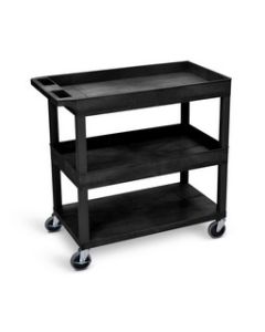 32" x 18" Cart - Two Tub/One Flat Shelves