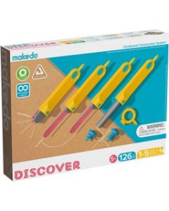 Makedo DISCOVER - 12.7x9.6x1.9in Box 126pc kit for 1-5 makers