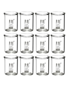 Beaker Borosilicate Glass, 10mL, Pack of 12