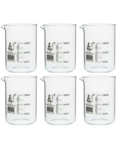 BEAKER, GLASS, BORO 3.3,400ML PKG/6