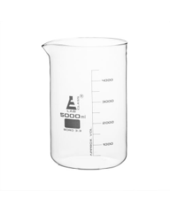 Beaker, Glass, 5000ml, Low form, borosilicate
