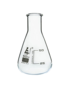 Flask Conical 50ml, narrow neck, borosilicate glass