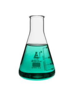 Flask Conical 250ml, narrow neck, borosilicate glass
