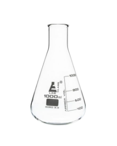 Flask Conical 1000ml, narrow neck, borosilicate glass