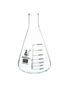 Flask Conical 2000ml, narrow neck, borosilicate glass