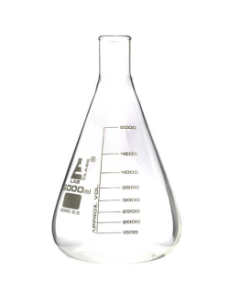 Flask Conical, Narrow neck, 5000ml, Borosilicate glass