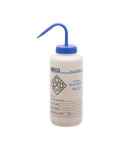 Sodium Hypochlorite (Bleach) PP Wash Bottle 1000ml, Wide Mouth, 2 Color - Each