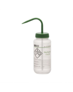 Methanol PP Wash Bottle 500ml, Wide Mouth, 2 Color - Each
