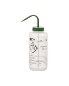 Methanol PP Wash Bottle 1000ml, Wide Mouth, 2 Color - Each