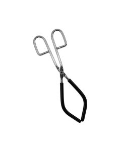 Beaker Tongs, Rubber Coated Jaws - Nickel Plated Steel - Holds Items with Diameters of 2.25" to 6" - Eisco Labs