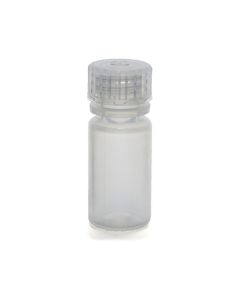 4mL Rigid Plastic Reagent Bottle with Narrow Mouth (0.33" ID) and Screw Cap - Polypropylene - Eisco Labs