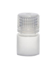 8mL Rigid Plastic Reagent Bottle with Narrow Mouth (0.53" ID) and Screw Cap - Polypropylene - Eisco Labs