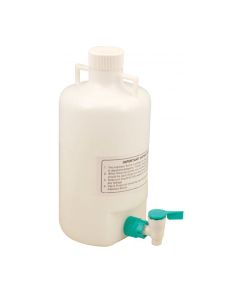 5 Liter Polypropylene Aspirator Bottle with Leak Proof Spigot - Eisco Labs