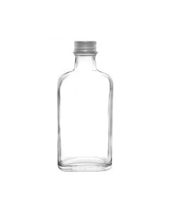 McCartney Bottle, 100ml, with Aluminum Screw Cap, and Rubber Liner - Narrow Mouth - 5.25" tall - Eisco Labs