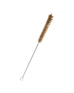 Semi Micro Bristle Cleaning Brush, 7.5" - Twisted Stainless Steel Wire Handle - Ideal for 0.25" - 0.4" Diameter Tubes, Bottles, Cylinders, Flasks, Straws - Eisco Labs