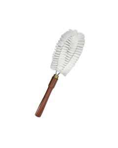 Nylon Bristle Cleaning Brush, 13.5" - Wooden Handle - Ideal for Scrubbing Glassware, Labware, Beakers, Bottles, Cups, Jars, Dishes, Vases up to 4" in Diameter - Eisco Labs