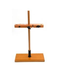 Burette Stand - Double, made of seasoned hardwood