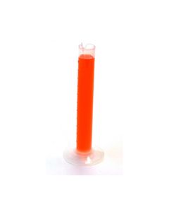 Graduated Cylinder, 10mL - Polypropylene, Round Base - 0.2mL Raised Graduations - Eisco Labs