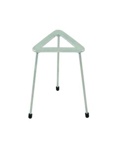 Zinc Plated Cast Iron Triangular Tripod stand for Bunsen burners, 8.25" Tall , Top wide 4.75"