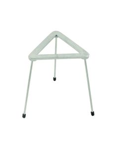 Zinc Plated Cast Iron Triangular Tripod stand for Bunsen burners, 8.25" Tall , Top wide 5.90"