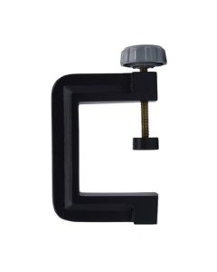 Support Rod Clamp, Accommodates 10x1.5 Threaded Rods up to 12.5mm - Fits Table Edges up to 2.5" Thick - Thumbscrew Adjustable - Eisco Labs