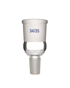 Expansion Adapter, 34/35 Socket Size, 19/26 Cone Size, Borosilicate Glass - Eisco Labs
