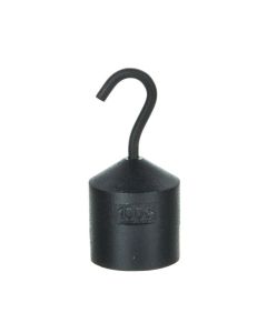 Hooked Iron Weight, 100g - with Bottom Slot - Powder Coated Steel - Eisco Labs