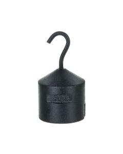 Hooked Iron Weight, 200g - with Bottom Slot - Powder Coated Steel - Eisco Labs