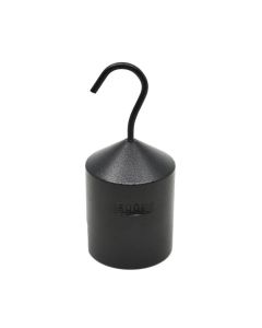 500g Iron Hooked Weight with Slotted Base to Hang Additional Weights - Eisco Labs