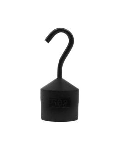 Hooked Iron Weight, 50g - with Bottom Slot - Powder Coated Steel - Eisco Labs