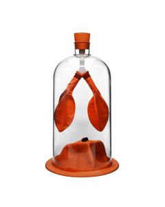 Lung Function Demonstration Model, 13 Inch - Rubber & Plastic - Shows Lung & Diaphragm Air Flow & Muscle Function - Eisco Labs