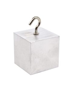 Density Cube with Hook, Aluminum (Al) - Element Stamp - 0.8 Inch (20mm) Sides - For Density Investigation, Specific Gravity & Specific Heat Activities - Eisco Labs