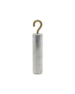 Specific Gravity Cylinder with Hook, Aluminum - 2" x 0.5" - For Density Investigation, Specific Gravity & Specific Heat Experiments - Eisco Labs