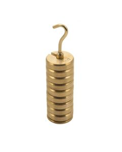 Slotted Set of Masses and Hanger, set of 9 weights, one hanger each of 25gm, total 250gm